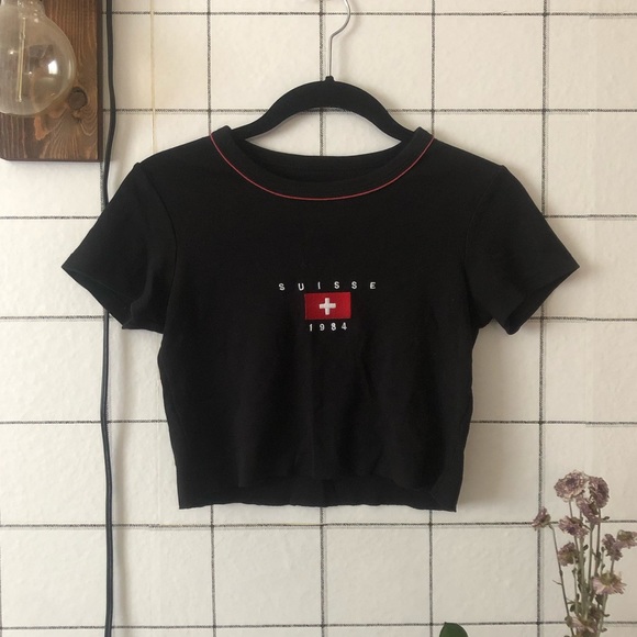 Brandy Melville suisse crop top - Picture 1 of 2
